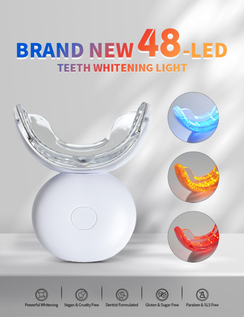 New Wireless 48 Teeth Whitening Light Used for home Accept OEM/ODM