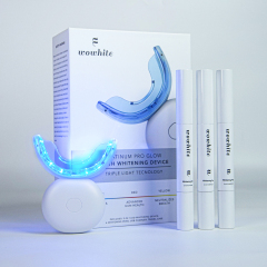 Wowhite New Packaging Wireless 48 Teeth Whitening Device with LED Light and Gel - OEM/ODM Private Label