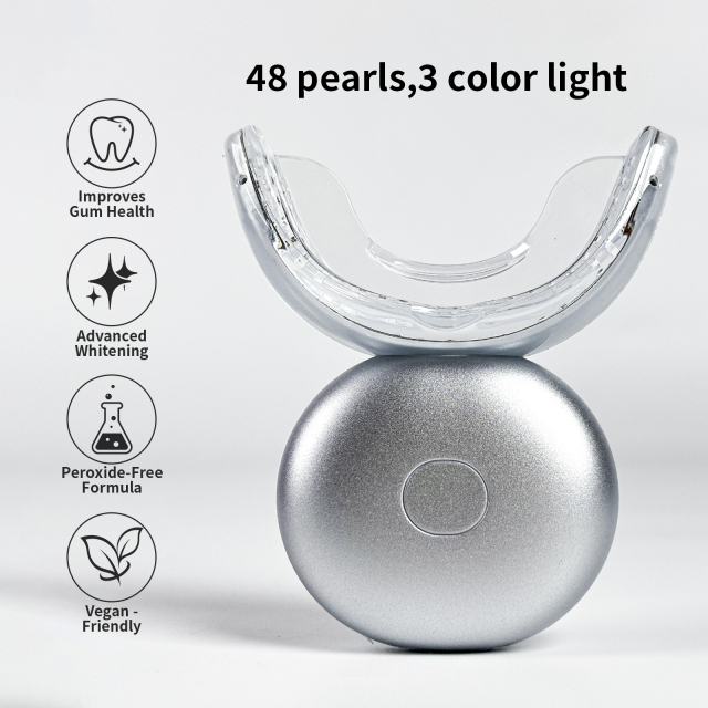 Wowhite Oral Care New Packaging Wireless 48 Teeth Whitening Device with LED Light and Gel - OEM/ODM Private Label