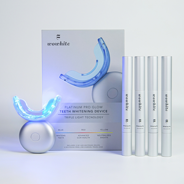 Wowhite Oral Care New Packaging Wireless 48 Teeth Whitening Device with LED Light and Gel - OEM/ODM Private Label