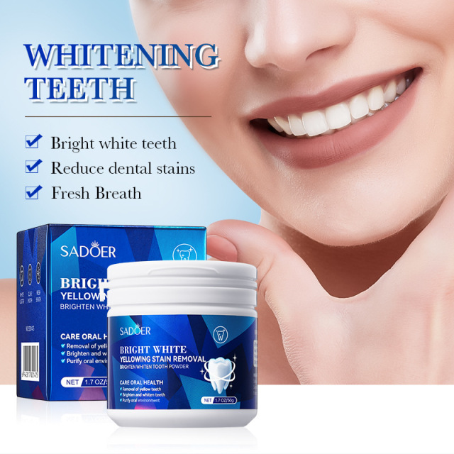 Brightening Tooth Powder Oral Cleansing Yellow Stain Removal Whitening Teeth Smoke Stain Removal
