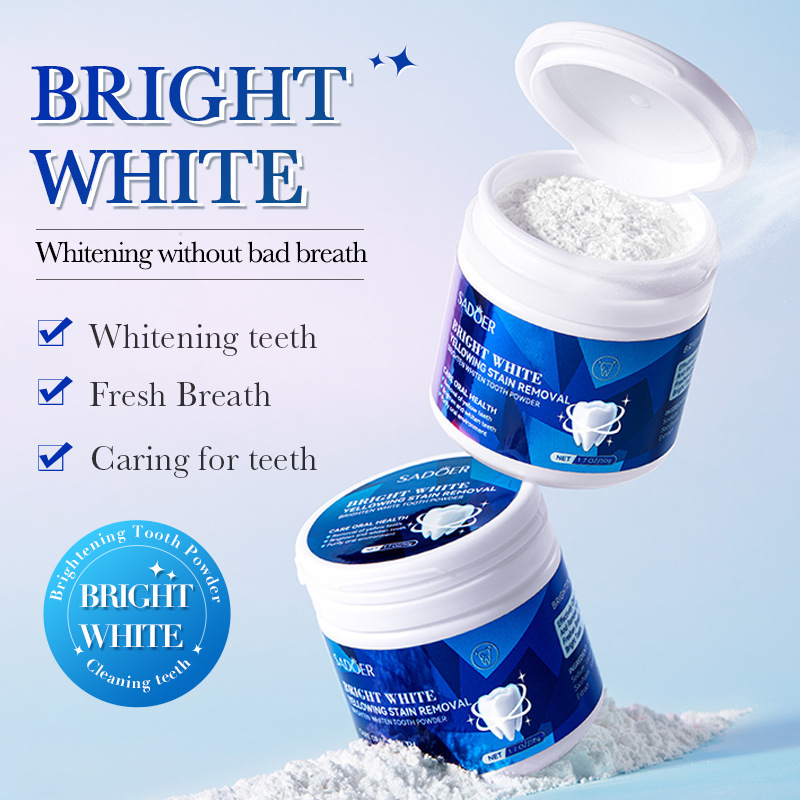 Brightening Tooth Powder Oral Cleansing Yellow Stain Removal Whitening Teeth Smoke Stain Removal