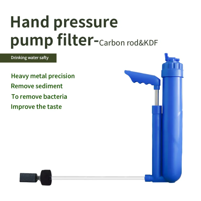 Personal Outdoor Activated Carbon Block Filter Portable Pump Water Filter Hand pressure water filter pump outdoor,Portable Pump Water Filter Hand pressure water filter pump outdoor,Purithm