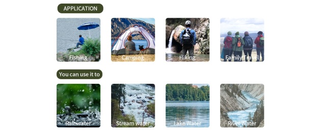 Hiking Drinking Mini Pump Electric Water Filter Straw System Camping Outdoor Portable Personal Electric Water Purifier Filter,Portable Survival Electric Water Filter Straw System for Outdoor,Purithm