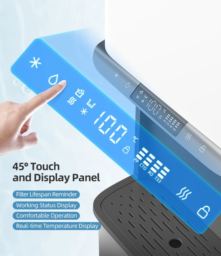 Electric Multi-Function Freestanding Smart Hot and Cold LCD Display Filter Reminder Water Dispenser,Electric Multi-Function Freestanding Smart Hot & Cold Water Dispenser,Purithm