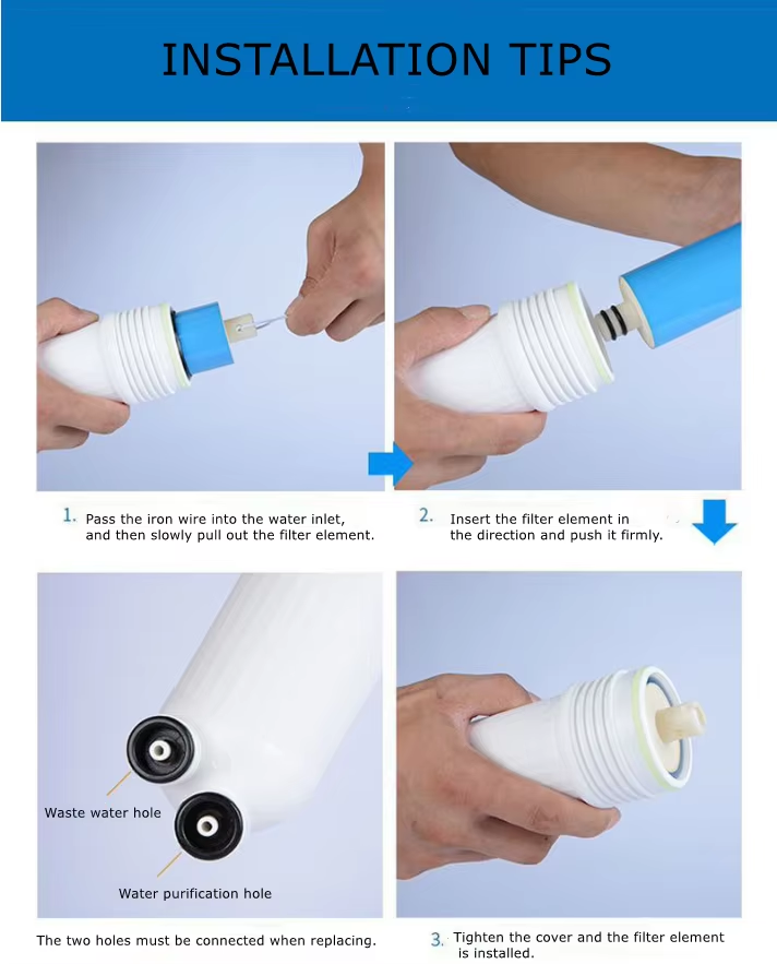 Domestic RO Membrane Manufacturer Reverse Osmosis Membrane Replacement Filter Home RO water filter replacement,Professional-Grade Filtration: Removes 99.99% of contaminants,Purithm
