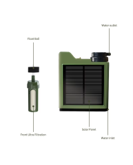 Hiking Drinking Mini Pump Electric Water Filter Straw System Camping Outdoor Portable Personal Electric Water Purifier Filter,Portable Survival Electric Water Filter Straw System for Outdoor,Purithm