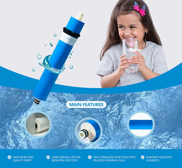 Domestic RO Membrane Manufacturer Reverse Osmosis Membrane Replacement Filter Domestic Reverse Osmosis Membrane,Professional-Grade Filtration: Removes 99.99% of contaminants,Purithm