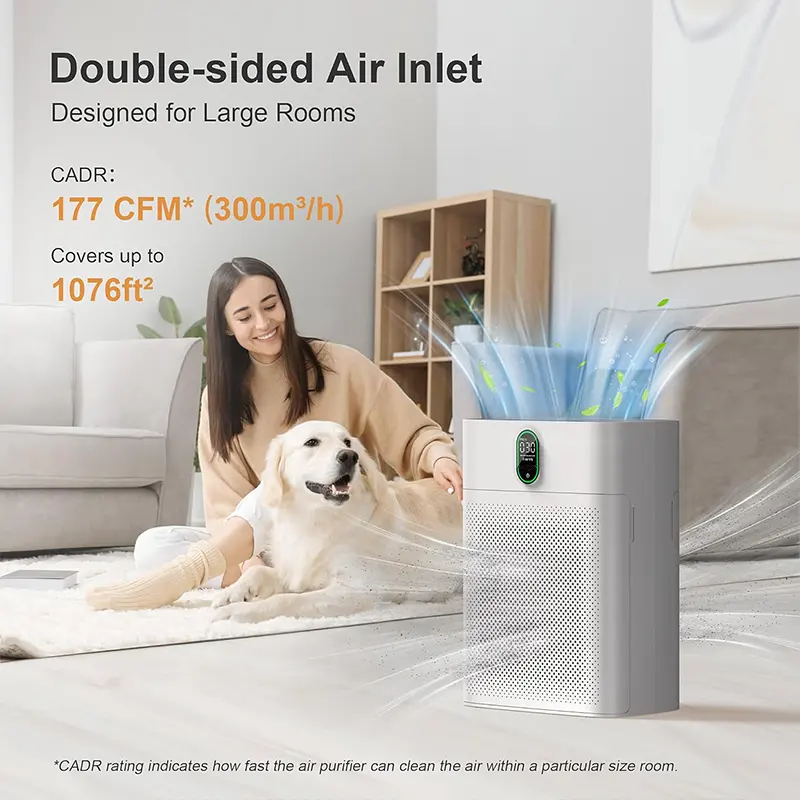 High Efficiency Customized Air Filter Purification System Hepa Filter for home bedroom air purifier,Residential Air Purifier with HEPA fitlers for home,Purithm