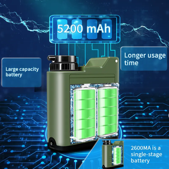 Hiking Drinking Mini Pump Electric Water Filter Straw System Camping Outdoor Portable Personal Electric Water Purifier Filter,Portable Survival Electric Water Filter Straw System for Outdoor,Purithm