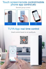 Best Price Tuya Smart Air Cleaner Large Room Portable Remote Control Home Office Air Purifier,Portable Air purifier systems with smart remote control,Purithm