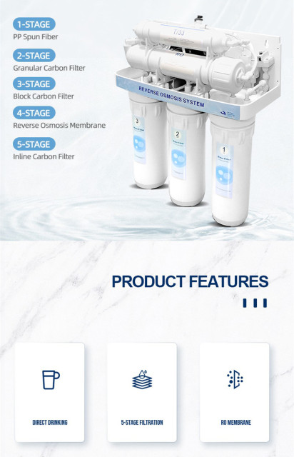 Water purification system with integrated waterway,no leakage Excellent reverse osmosis water purifier,Remove 99.99% contaminants with our under-sink water purifier,Purithm