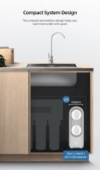 Smart 1:1 Pure to Drain 600GPD/800GPD Tankless Direct Flow Reverse Osmosis Water Filter System Compact High Flow RO system,Remove 99.99% contaminants with our under-sink water purifier.,Purithm
