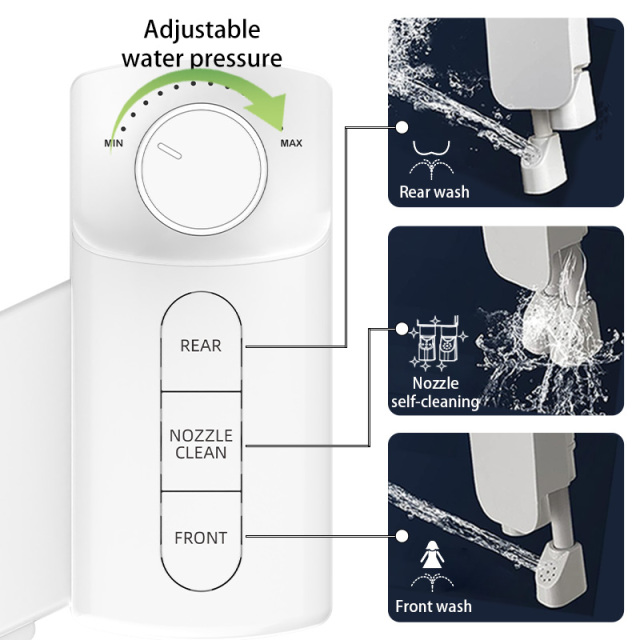 Detachable Non Electric Bidet Detachable Non Electric Smart Toilet Bidet Dual Nozzle Key Button Bidet Toilet Attachment,Detachable Electric Bidet Smart Toilet Bidet Bidet Toilet Attachment,Purithm