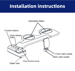 Detachable Non Electric Bidet Detachable Non Electric Smart Toilet Bidet Dual Nozzle Key Button Bidet Toilet Attachment,Detachable Electric Bidet Smart Toilet Bidet Bidet Toilet Attachment,Purithm