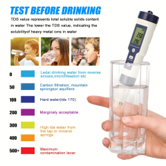 5 in 1 water quality tester, TDS water meter, water quality monitoring device,water quality tester,TDS water meter,water quality monitoring device,Purithm