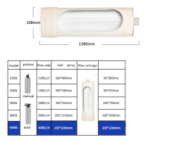 automatic 4000L/h whole house UF central water purifier machine commercial stainless steel filter housing water filter system,whole house UF central water purifier machine water filter system,Purithm