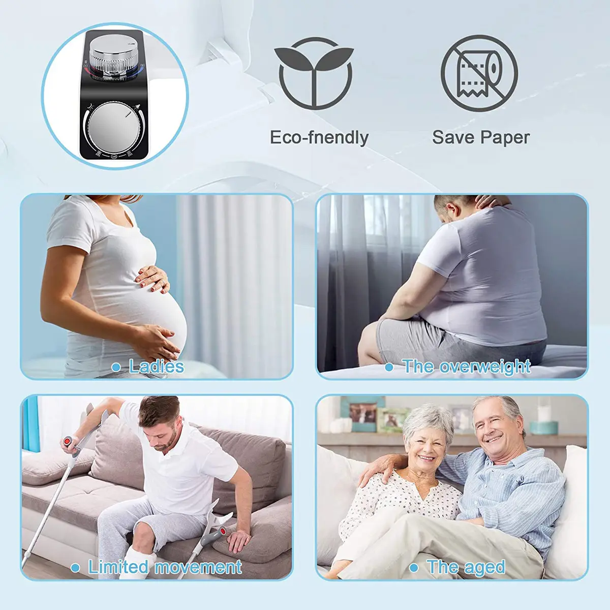 Hot and Cold Water Non Electric Mechanical Self Cleaning Dual Nozzle Bidet Toilet Attachment,Hot and Cold Water Non Electric Self Cleaning Bidet Toilet Attachment,Purithm