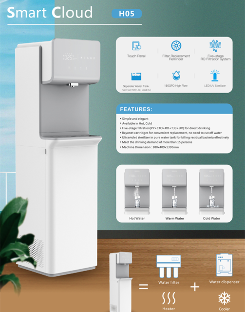 Smart Water Dispenser with RO system with UV lamp best dispenser for office, restaurant, shopping mall, Cafeteria, hospital,Smart hot&cold Water Dispenser with RO system with UV lamp for offices,Purithm