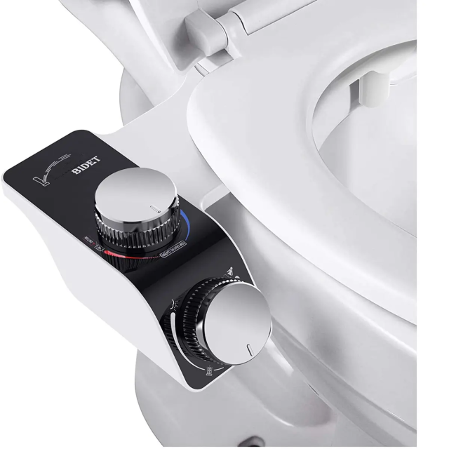 Hot and Cold Water Non Electric Mechanical Self Cleaning Dual Nozzle Bidet Toilet Attachment,Hot and Cold Water Non Electric Self Cleaning Bidet Toilet Attachment,Purithm