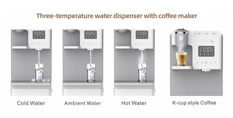 Water dispenser with coffee maker Best cold&hot RO filtration water dispenser with UV lamp smart healthy water dispensers,Best cold&hot RO filtration water dispenser with coffee maker,Purithm