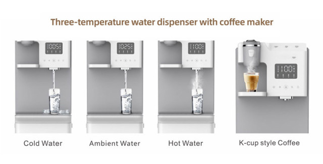 Water dispenser with coffee maker Best cold&hot RO filtration water dispenser with UV lamp smart healthy water dispensers,Best cold&hot RO filtration water dispenser with coffee maker,Purithm