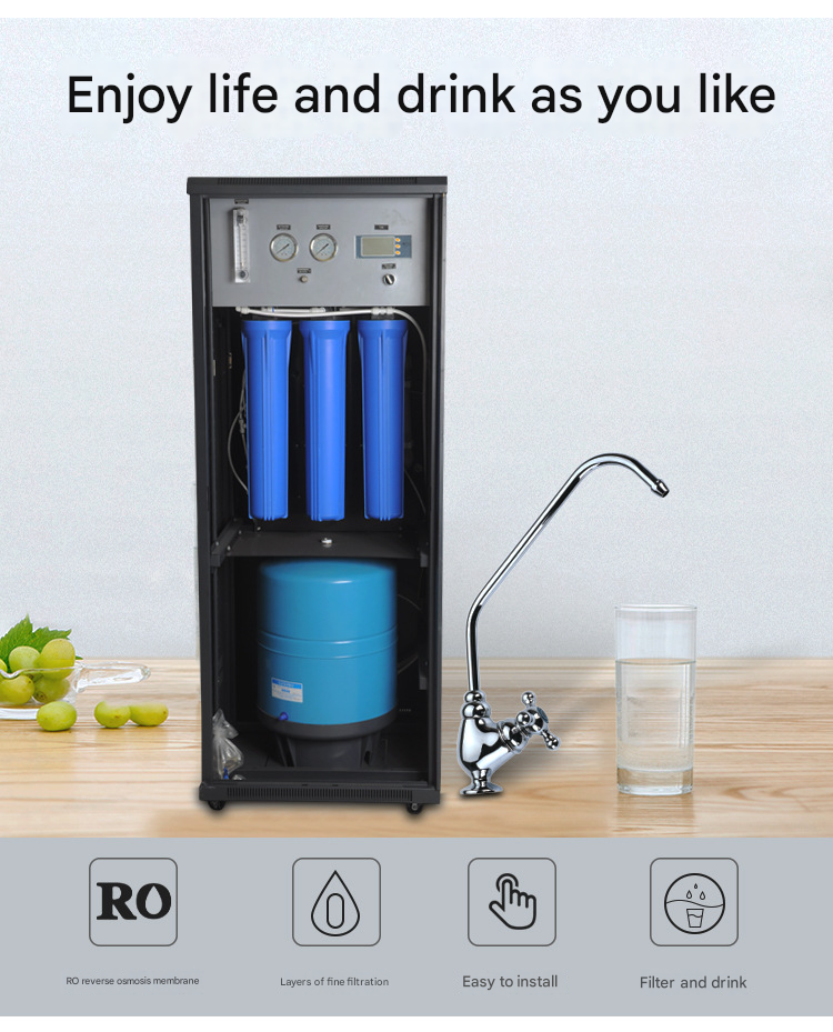 Commercial water filter system with IC Controller RO water purification systems for business,Commercial water filter system with RO water purification system,Purithm