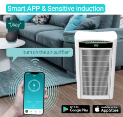 Large commercial home air purifier composite filter double-sided air intake cadr value 1000 deformaldehyde,commercial home air purifier with HEPA composite air filter,Purithm