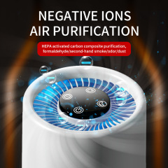 Portable Smart air purifier with HEPA powerful air duct system accelerates indoor air purification,Portable small Smart air purifier system with HEPA air filter,Purithm