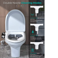 Home Bidet, Self-Cleaning and Retractable Nozzle, Fresh Water Spray Non-Electric Mechanical Toilet Bidet Seat Attachment,Non-Electric Mechanical self cleaning Toilet Bidet Seat Attachment,Purithm