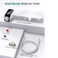 Home Bidet, Self-Cleaning and Retractable Nozzle, Fresh Water Spray Non-Electric Mechanical Toilet Bidet Seat Attachment,Non-Electric Mechanical self cleaning Toilet Bidet Seat Attachment,Purithm