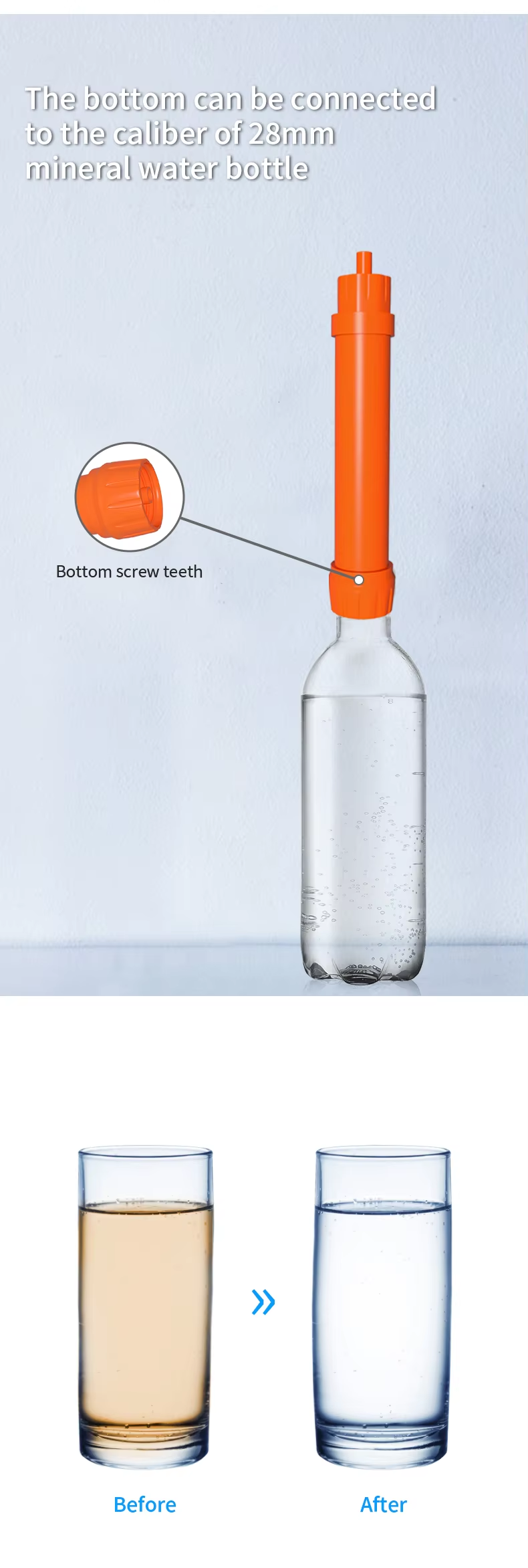 Hollow Fiber Membrane KDF Mini Hiking Outdoor Camping Water Filter Portable Life Water Filter Straw,Hollow Fiber Membrane KDF Mini Hiking Outdoor Camping Water Filter Portable Life Water Filter Straw,Purithm