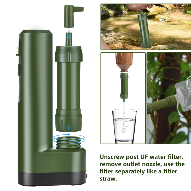 Survival Camping Emergency Personal Mini Outdoor Portable Electric Water Filter Straw,Survival Camping Emergency Personal Mini Outdoor Portable Electric Water Filter Straw,Purithm