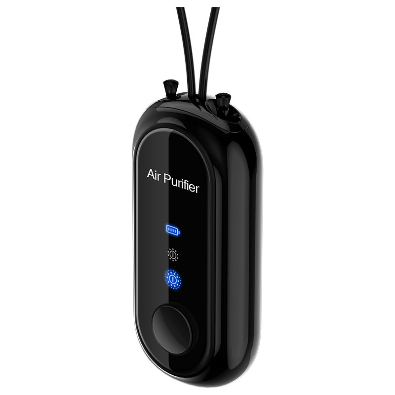 Hanging neck negative ion air purifier for removing second-hand smoke, formaldehyde, car and household use,Hanging neck negative ion air purifier,Purithm