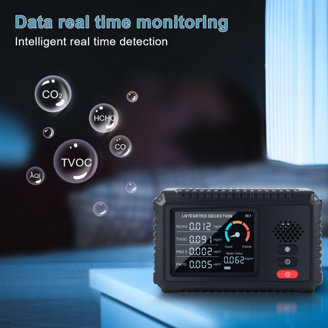 TVOC formaldehyde concentration detector carbon dioxide detector air quality PM2.5 detector air quality monitor,TVOC formaldehyde concentration detector carbon dioxide detector air quality PM2.5 detector air quality monitor,Purithm
