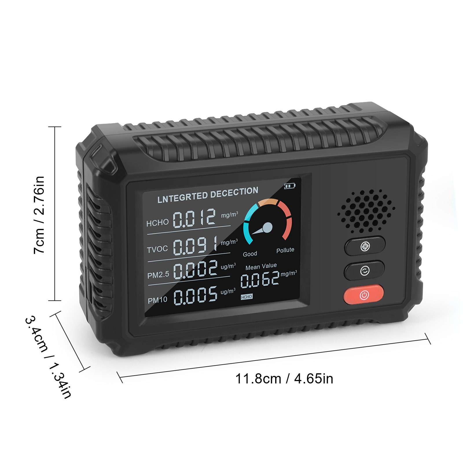 TVOC formaldehyde concentration detector carbon dioxide detector air quality PM2.5 detector air quality monitor,TVOC formaldehyde concentration detector carbon dioxide detector air quality PM2.5 detector air quality monitor,Purithm