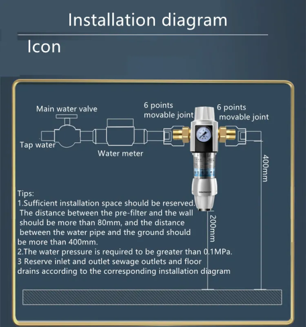 Integrated Turning Scraper Whole House Auto Backwash Water Pre Filter Large Flow Prefilter,Integrated Turning Scraper Whole House Auto Backwash Water Pre Filter Large Flow Prefilter,Purithm