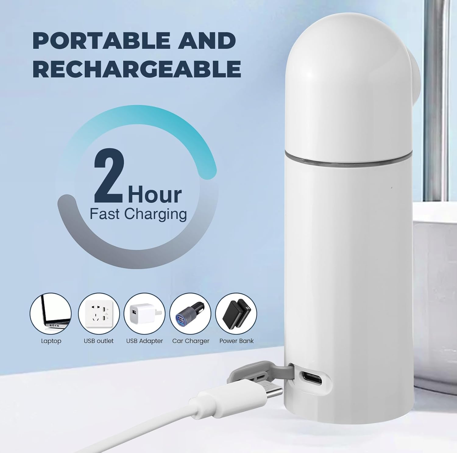 Electric Smart Automatic Water Mobile Bidet Sprayer Portable Bidet Sprayer Custom Travel Shattaf Postpartum Care Peri Bottle,Electric Smart Automatic Water Bidet Sprayer Portable Bidet Sprayer,Purithm