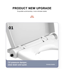 New Design Manual Non Electric Bidet Toilet Cover Easy to Install Adjustable Water Pressure Smart Bidet Toilet Seat,Non Electric Bidet Toilet Cover Easy to Install,Purithm