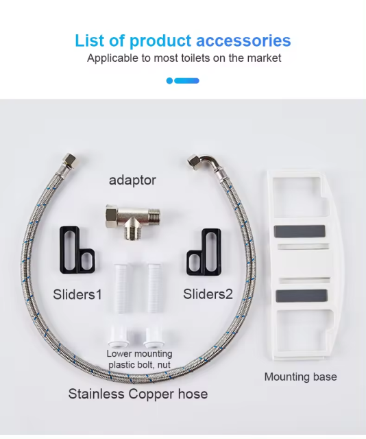 New Design Manual Non Electric Bidet Toilet Cover Easy to Install Adjustable Water Pressure Smart Bidet Toilet Seat,Non Electric Bidet Toilet Cover Easy to Install,Purithm