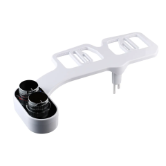 Cold and Hot Water Plastic Toilet Bidet Attachment with Non-electric Super Slim Dual Nozzles Self-cleaning,Cold and Hot Water Plastic Toilet Bidet Attachment,Purithm