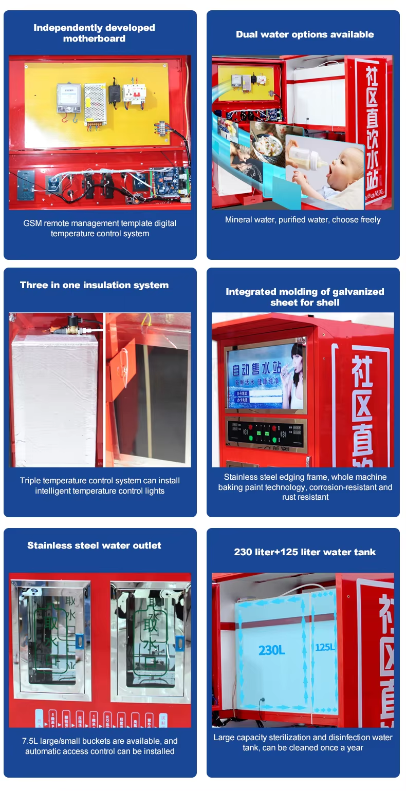 Outdoor 400GPD 800GPD Reverse Osmosis System Vending Machine Water Purification Vending Machines for Community Drinking Water,Outdoor 400GPD 800GPD Reverse Osmosis System Vending Machine Water Purification Vending Machines for Community Drinking Water,Purithm