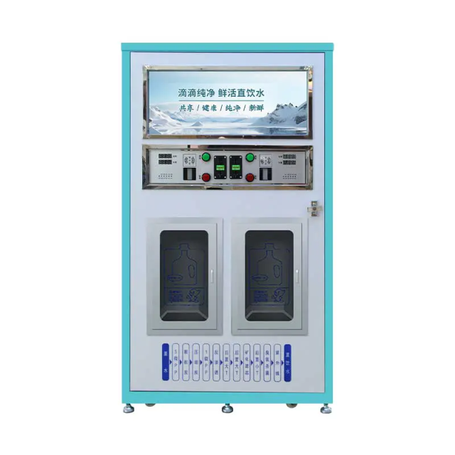 Dual Window Reverse Osmosis Purified Water Vending Machine 220V 2000L Capacity Commercial Mini Portable RO Water Purification Plant,Dual Window Reverse Osmosis Purified Water Vending Machine 220V 2000L Capacity Commercial Mini Portable RO Water Purification Plant,Purithm