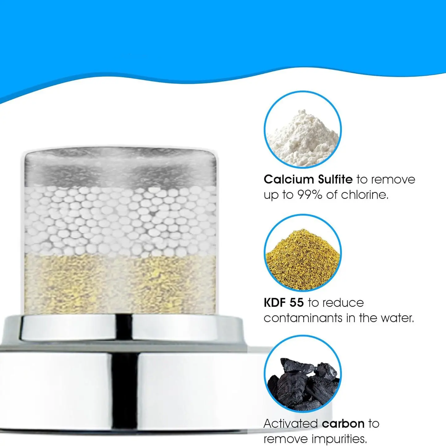 Luxury High-Pressure Black and Chrome Shower Head with Filter Bathroom Faucet Accessory,Luxury High-Pressure Shower Head with Filter Bathroom Faucet Accessory,Purithm