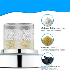 Luxury High-Pressure Black and Chrome Shower Head with Filter Bathroom Faucet Accessory,Luxury High-Pressure Shower Head with Filter Bathroom Faucet Accessory,Purithm
