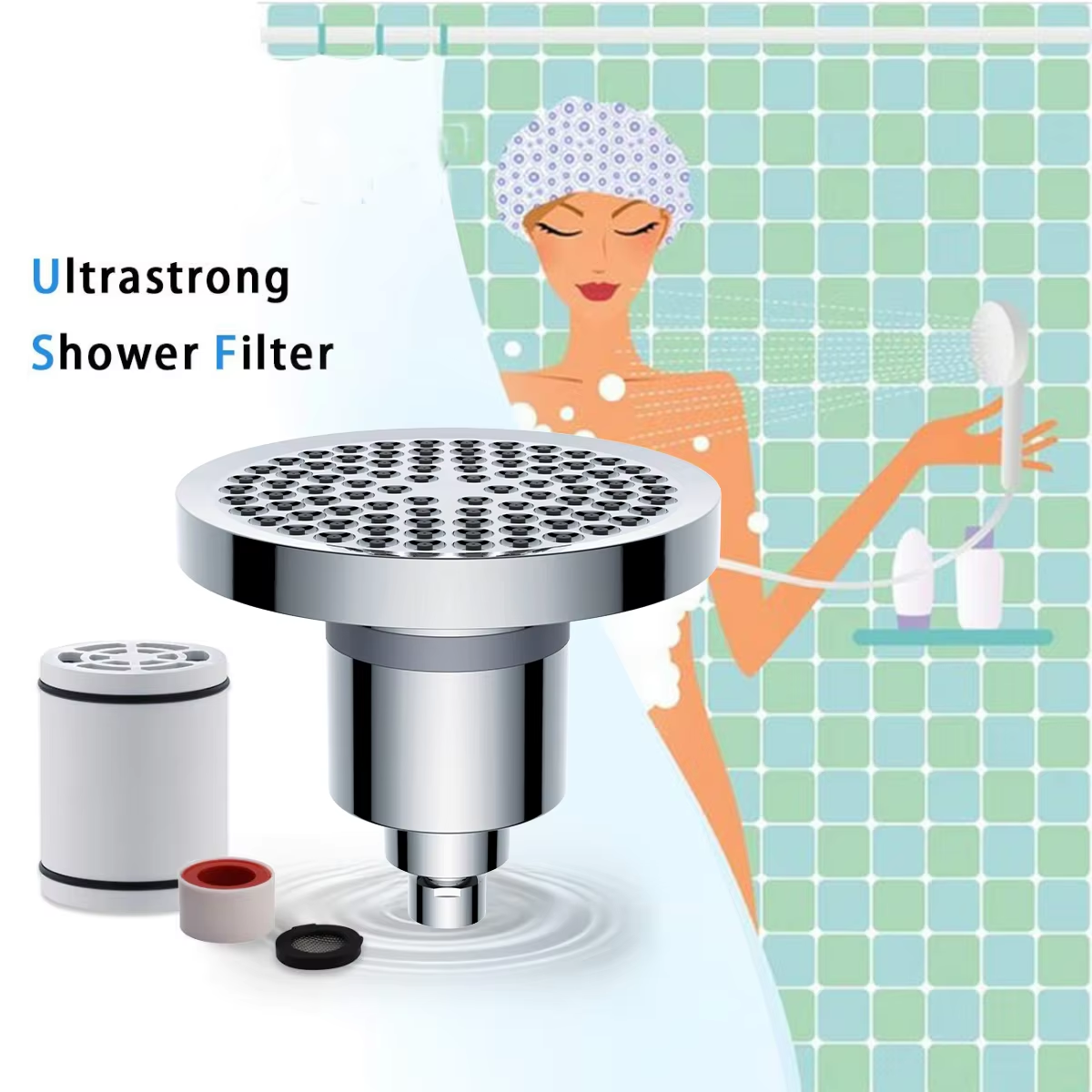 Rainfall Water Filter Shower Head Ducha De Lluvia Spray Multi-Functional Luxy Fragrant Filter Shower SPA Massage,Rainfall Water Filter Shower Head Ducha De Lluvia Spray Multi-Functional Luxy Fragrant Filter Shower SPA Massage,Purithm