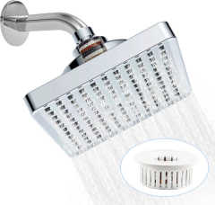 6-Inch  Booster High Pressure Shower Head with 20-Stage Filtration,6-Inch  Booster High Pressure Shower Head with 20-Stage Filtration,Purithm