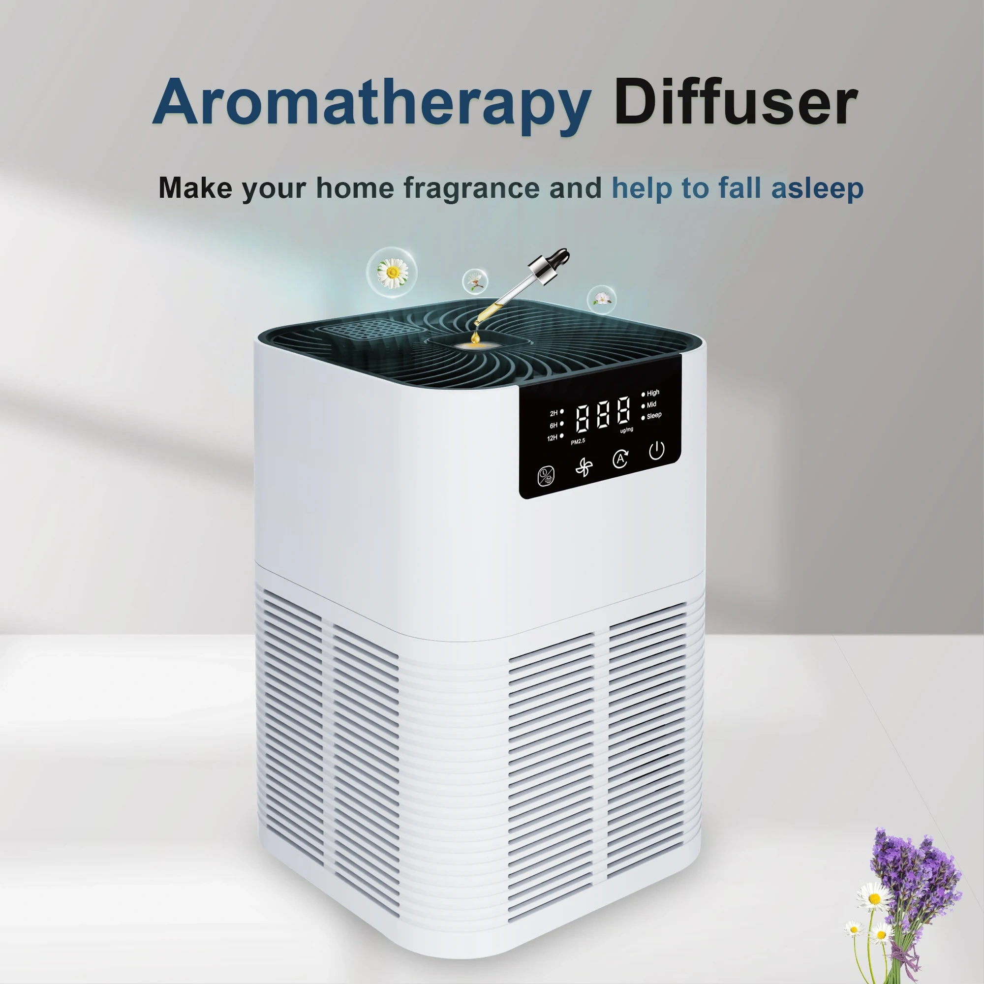 2025 Trend Home Desktop Portable Anion True H13 HEPA Air Cleaner Purifier With Aroma Diffuser and Air Quality Monitor,Portable True H13 HEPA Air Cleaner Purifier With Air Quality Monitor,Purithm