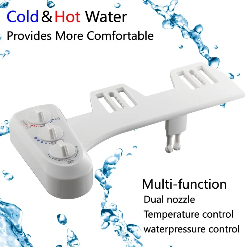 Smart Toilet Cover Body Cleaner Cold and Hot Water toilet bidet attachment Simple Installation Women Wash Wash Farts Wash Butt Double Nozzle,Toilet Cover Body Cleaner Cold and Hot Water toilet bidet attachment,Purithm