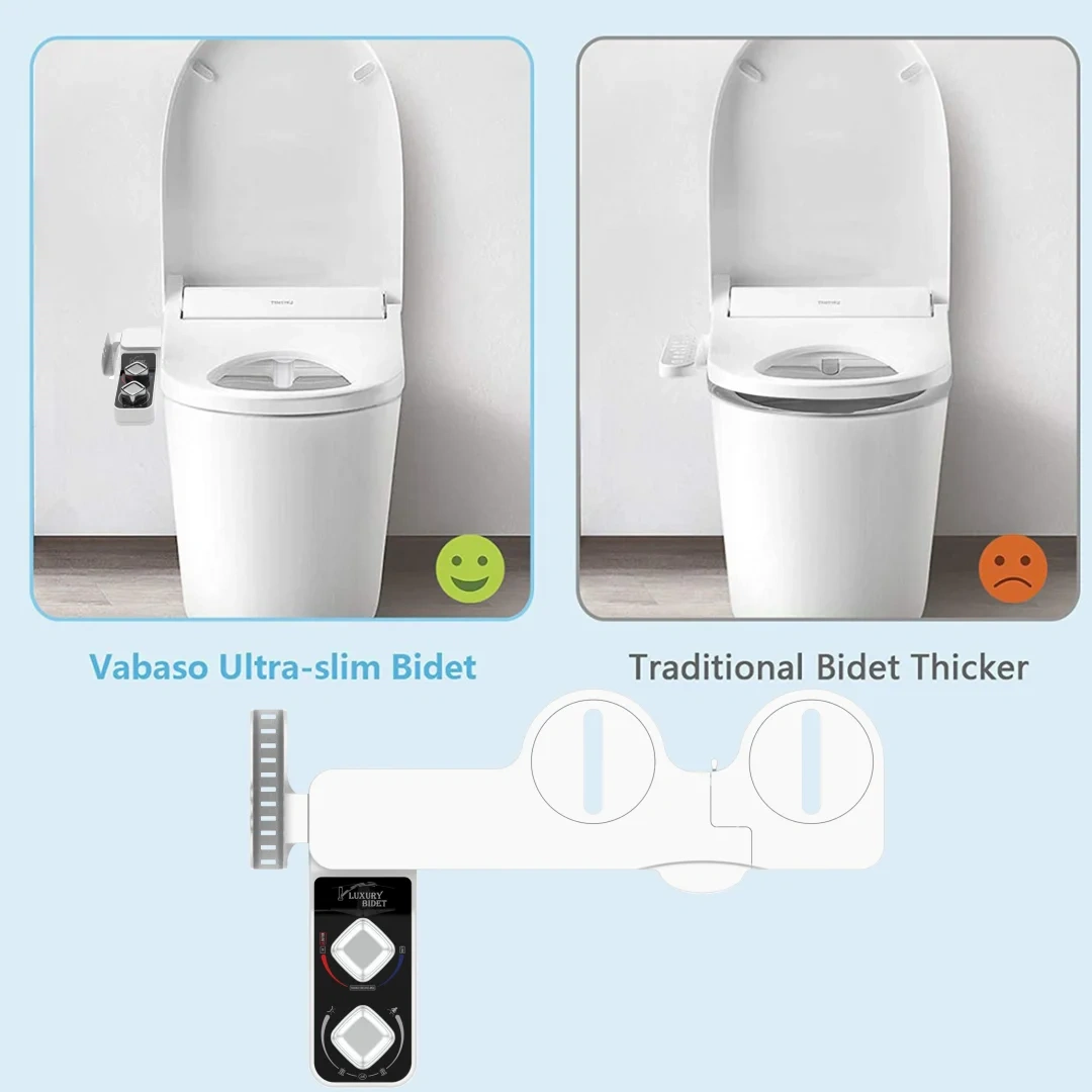 Collapsible Ultra-slim Aufsatz Hot and Cold Nonelectric Bidet Attachment for Female Left and Right with Self Cleaning,Hot & Cold Nonelectric Bidet Attachment with Self Cleaning for toilet,Purithm